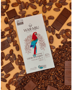 Chocolate Orgânico 82% Amargo Cacau De Origem Vitória do Xingu, PA 70g