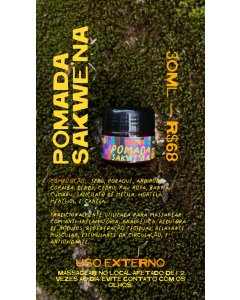POMADA SAKWE'NA: ALÍVIO NATURAL PARA DORES MUSCULARES E ARTICULARES - 30 ML